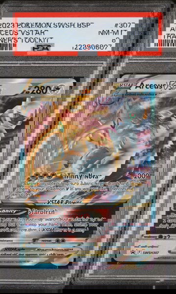 2023 Pokemon SWSH BSP VSTAR Arceus #SWSH307 Promo PSA 8