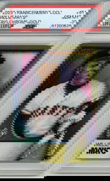 2023 TOPPS TRANSCENDENT COLLECTION ICONS GOLD WILLIE MAYS /10 PSA 10 LOW POP