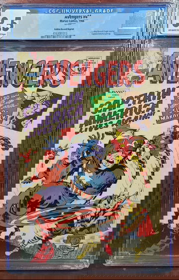 Avengers #4 [Golden Record Reprint] CGC 3.5 OW/W (1966)