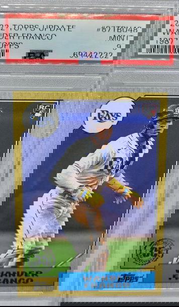 2022 Topps Update #87TBU48 Wander Franco 1987 Topps RC PSA 9