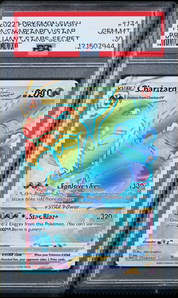 2022 Pokémon Brilliant Stars Charizard Secret Rare #174