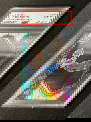 2022 Select #296 Green White Purple Chet Holmgren PSA 10