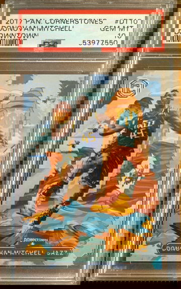 Donovan Mitchell Cornerstones Downtown Rookie PSA 10