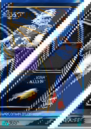 2019 Select Panini Blizt Josh Allen /500