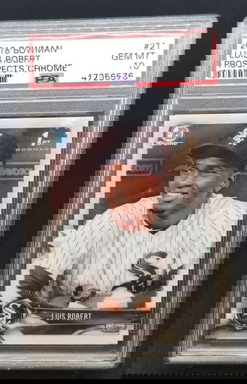 Luis Robert 2018 bowman chrome psa 10