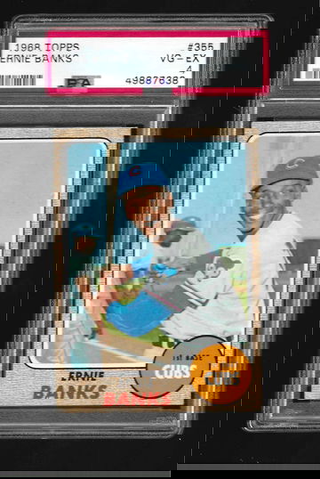 1968 TOPPS RNIE BANKS PSA 4