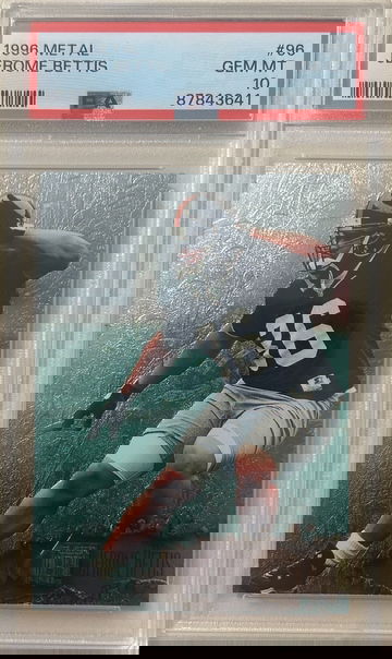 1996 Metal Jerome Bettis #96 PSA 10 GEM MT