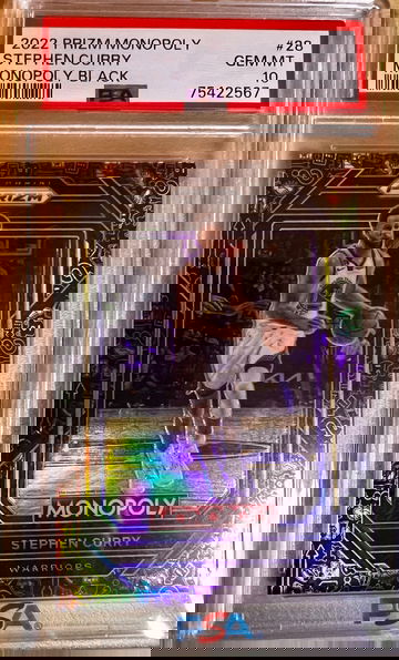 2022 Panini Prizm Monopoly Stephen Curry Monopoly Black 