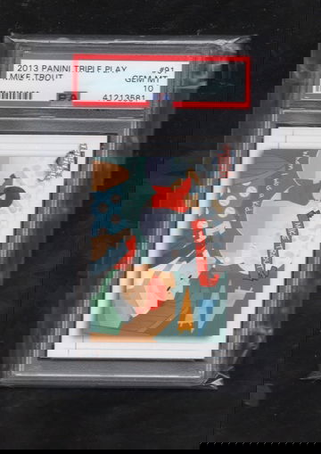 2013 Panini Triple Play #91 Mike Trout LOW POP PSA 10 GEM MINT