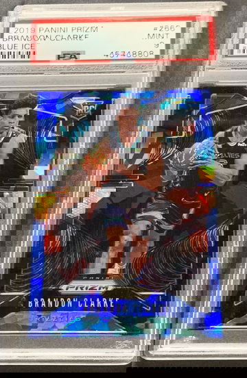 2019 Prizm Brandon Clarke Blue Ice #62/99 PSA 9
