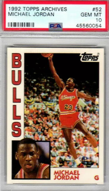 1992 Topps Archives Michael Jordan PSA 10 GEM MINT 