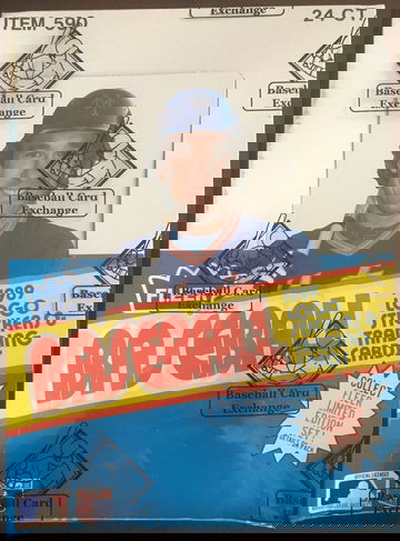 1989 Fleer Baseball Rack Box BBCE FASC