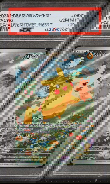 2024 Pokemon Scarlet and Violet Black Star Promo Paldea Adventure Chest Pikachu #88 PSA 10