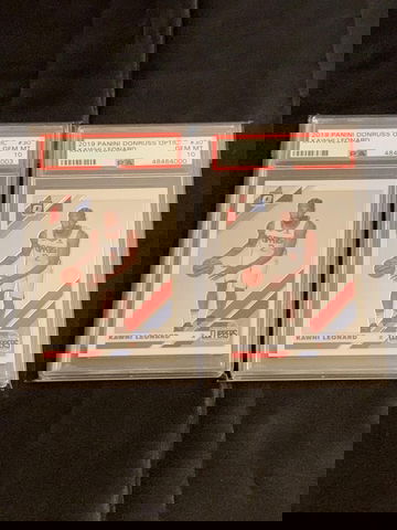 Kawhi Leonard 2019 Optic PSA 10 - Lot of 2
