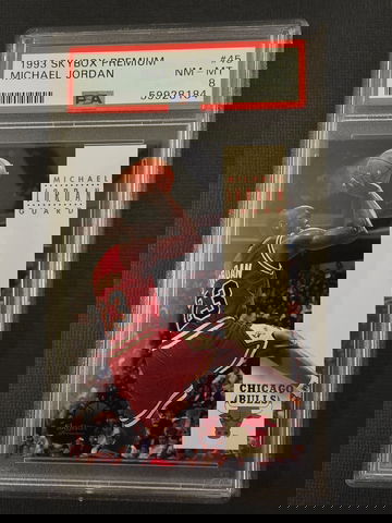 1993 Skybox Premium #45 Michael Jordan PSA 8