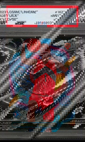 2023 Topps Cosmic Chrome Black Eclipse Gradey Dick #162 /10 PSA 9