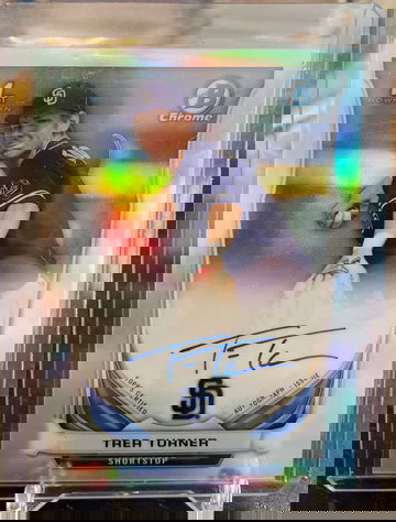 Trea Turner 2014 Bowman Chrome Refractor Auto 