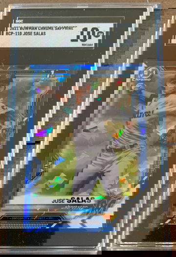 2021 Bowman Chrome Sapphire Jose Salas SGC 10