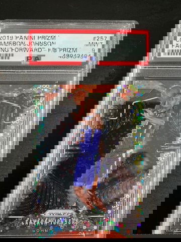 2019 PANINI PRIZM CAMERON JOHNSON FAST BREAK "FACING FORWARD" VARIATION PSA 9 MINT