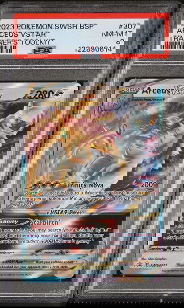 2023 Pokemon SWSH BSP Trainer's Toolkit Arceus VSTAR #SWSH307 Promo PSA 8