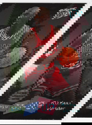 1996-97 FLEER ULTRA PLATINUM STEP IT UP - P280 MICHAEL JORDAN HOF