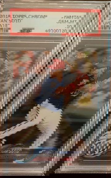 2018 Topps Chrome Update Juan Soto PSA 10 Rookie RC
