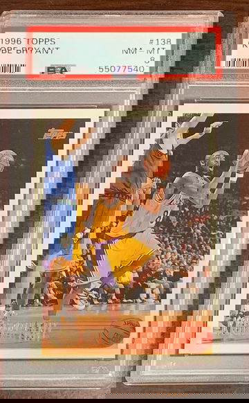 1996 Topps Kobe Bryant PSA 8