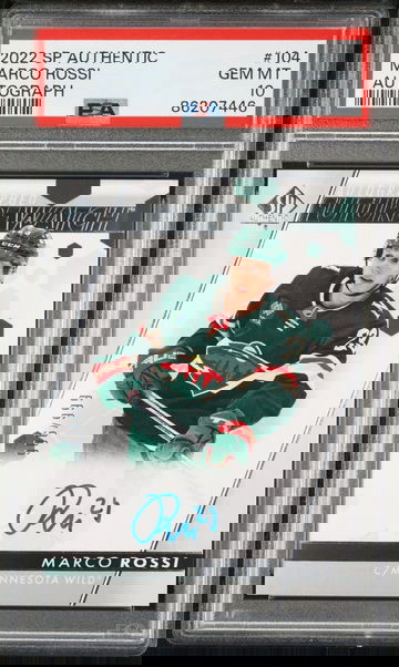 2022 SP Authentic Marco Rossi Future Watch Auto /999 PSA 10 GEM MT #104 RC