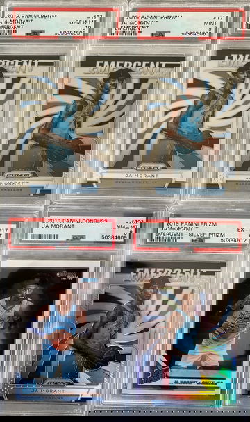 JA Morant Prizm Emergent Rookie LOT