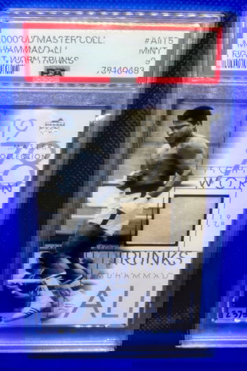 2000 Upper Deck Master Collection Muhammad Ali Fight Worn Trunks /50 PSA 9 MINT