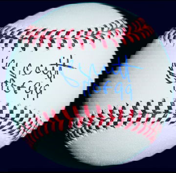 George Brett HOF 99 Signed Ball JSA Witnessed Clean!