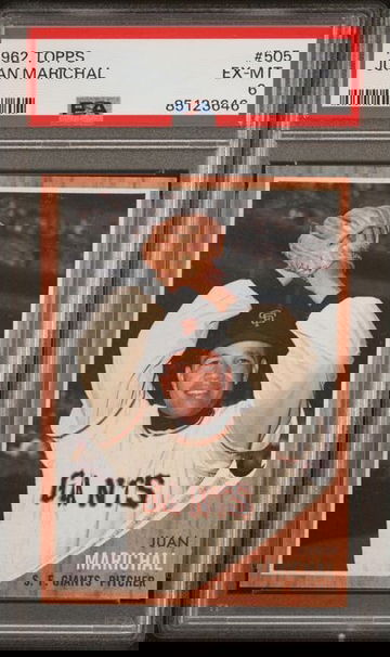 1962 Topps Juan Marichal #505 PSA 6 [BL-3B.2]