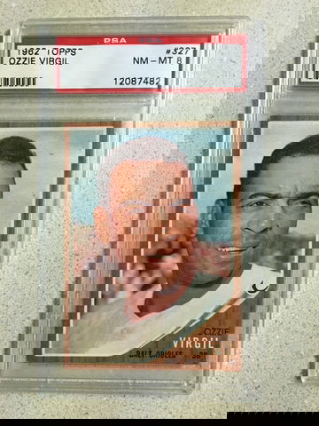 1962 Topps #327 Ozzie Virgil PSA 8 NM-MT ORIOLES
