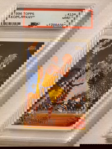 Kobe Bryant 1996 Topps RC PSA 9