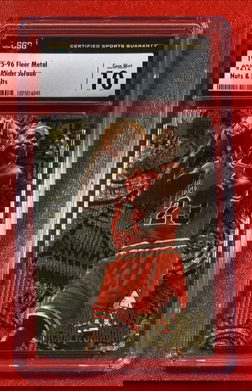 1995 Fleer Metal Nuts & Bolts Michael Jordan #212 CSG 10 Chicago Bulls