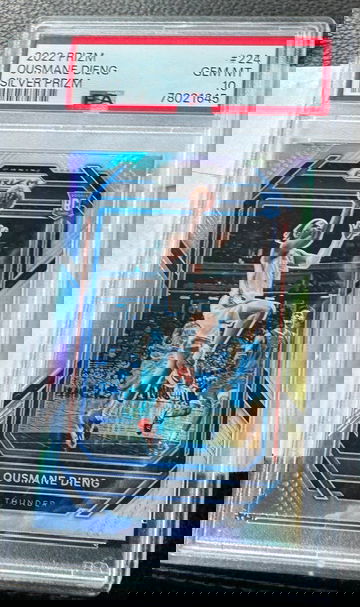 2022 panini prizm ousmane dieng silver RC PSA 10