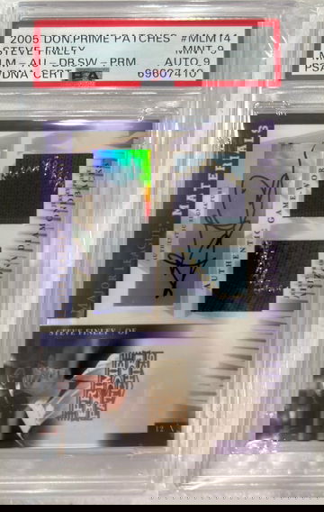 2005 Don. Prime Patches Steve Finley MLM-AU-DB.SW-PRM PSA 9 Auto 9