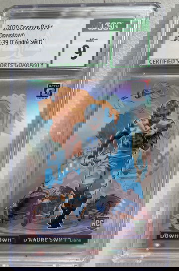 D’andre Swift 2020 optic Donruss Downtown rookie card 