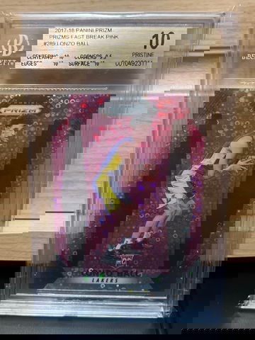 Lonzo Ball rookie fast break pink pop 2 BGS 10