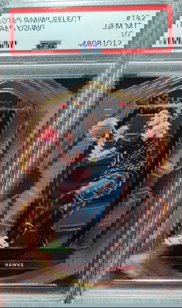 2018 Premier Level Panini Select Trae Young #142 PSA 10