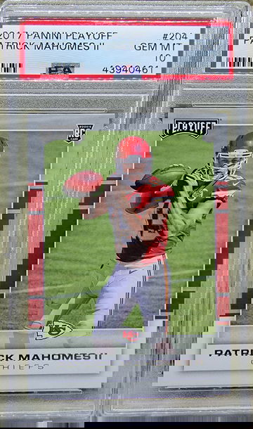 2017 Panini playoff Patrick Mahomes #204 PSA 10 Gem mint