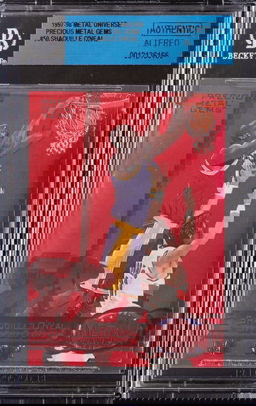 1997 Metal Universe Precious Metal Gems PMG Shaquille O'Neal #50 BGS Authentic