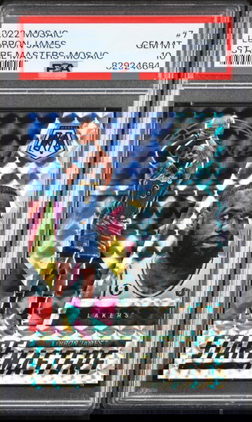 2022 Panini Mosaic Stare Masters #7 LeBron James Mosaic PSA 10