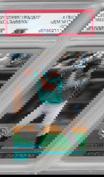 2000 Topps Traded Miguel Cabrera Rookie Card RC #T40 PSA 10 Gem-Mint