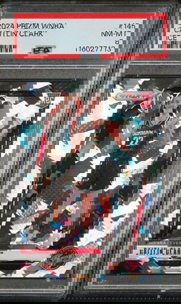 2024 Panini Prizm WNBA Ice Prizm Caitlin Clark #145 PSA 8