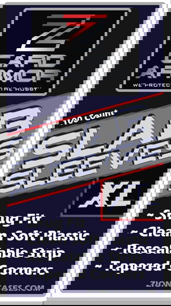 Zion Card Armor Slab Sleeves. For BGS Graded Cards. Fitted sleeves. 100 count 