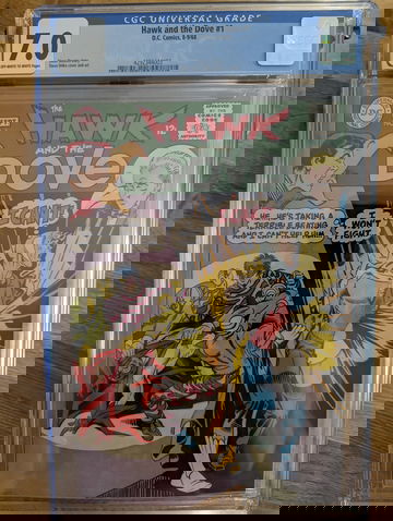 1968 DC the Hawk & the Dove Comic #1 CGC 7.0 Steve Ditko Cover & Art