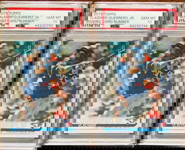 (2) 2019 Topps Series 2 Vladimir Guerrero Jr Missing # PSA 10