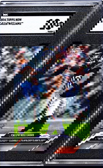 2024 TOPPS CALEB WILLIAMS NOW #2 Rookie RC Limited /28262 SGC 10