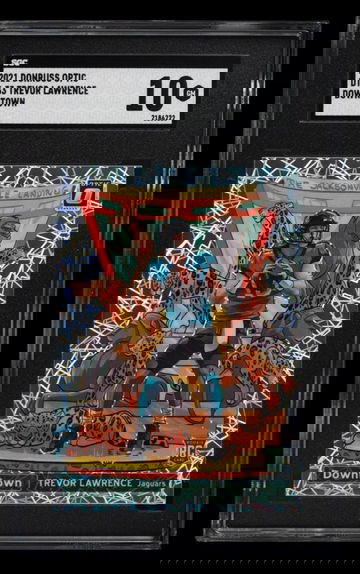 Trevor Lawrence 2021 Panini Donruss Optic Downtown Rookie Card RC SGC 10